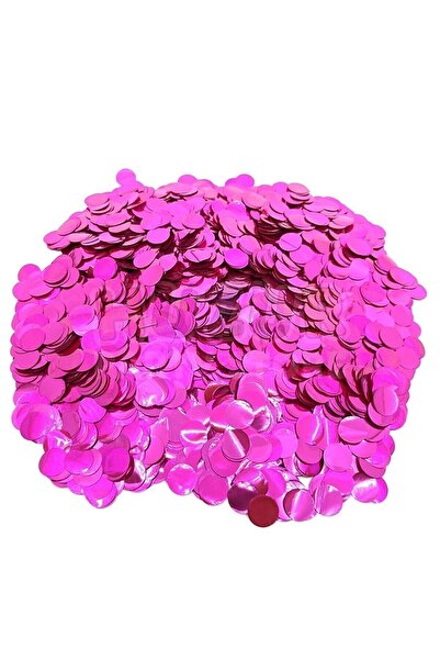 BEST PARTİ DOĞUM GÜNÜ PARTİ SÜSLERİ 1 Paket Fuşya Pembe Metalize Balon Içi Ko...