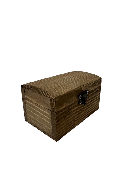 BOHOBAZZAR Ahşap El Yapımı Dekoratif Çok Amaçlı Kutu 9*5cm