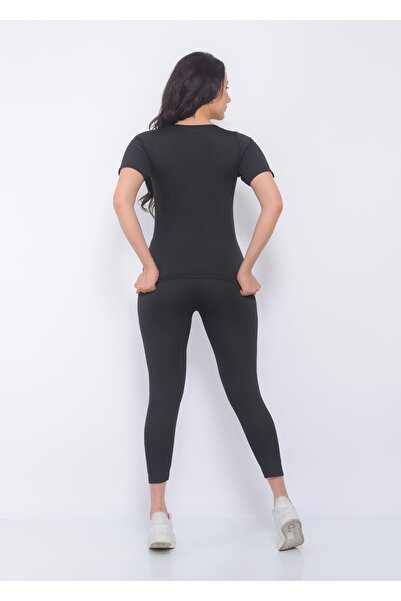 SAUNA SUIT Termal Zayıflatan Yağ Bel Göbek Basen Eritme Terleme Tayt Fermuarlı Takım Saunasu