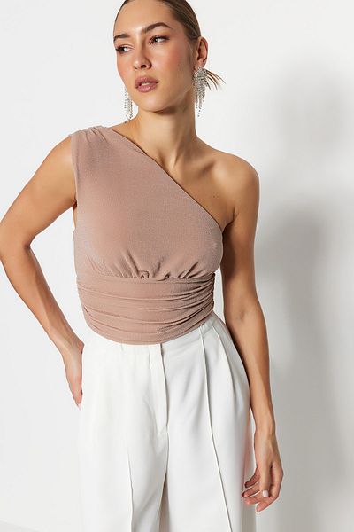 Trendyol Collection Bustier - Beige - Unifarben