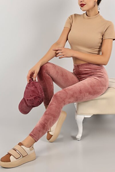 Vivals Ženske uvozne Somot Sa likrom tajice