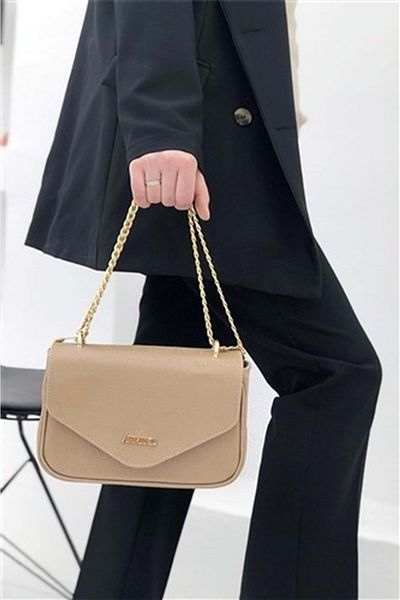 Armine 327 Laser Printed Women's Shoulder Bag with Strap - Mink - Single Size