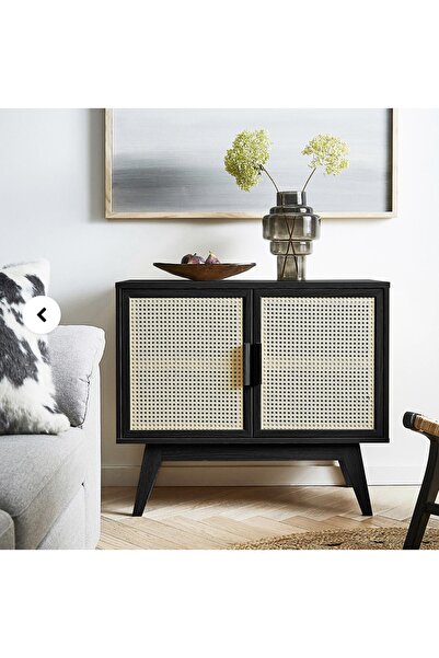 one design Hazeran Çok Amaçlı Dolap Siyah Masif Dolap