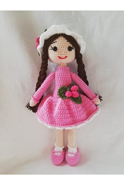 OYUNCAKPARK Pembe Kikona Çiçeği Bebek Amigurumi Organik Oyuncak