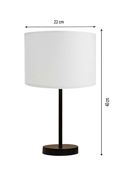 EvLight PVC White Hat Black Lampshade