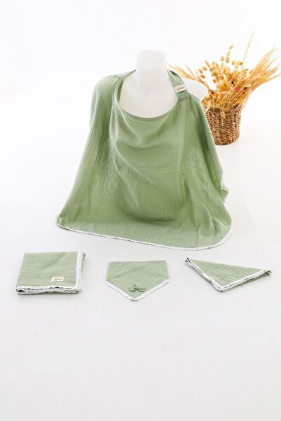 Yada Baby طقم رضاعة ملفوف مكون من 4 قطع مصنوع من القطن العضوي بنسبة 100%، (بط...