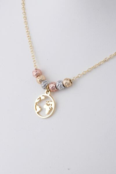 Sortie Aksesuar Dünya Figürlü Dorika Kolye 005