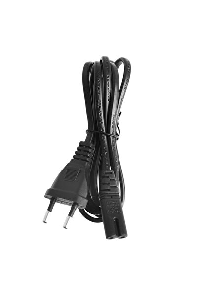 Derwell Teyp Işıldak Fişi C7 Power Güç Kablosu Enerji Kablosu 2 Pinli Power C...