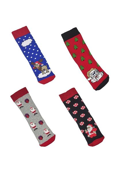 marufshop Комплект от четири парфюмирани кърпи с коледна тематика