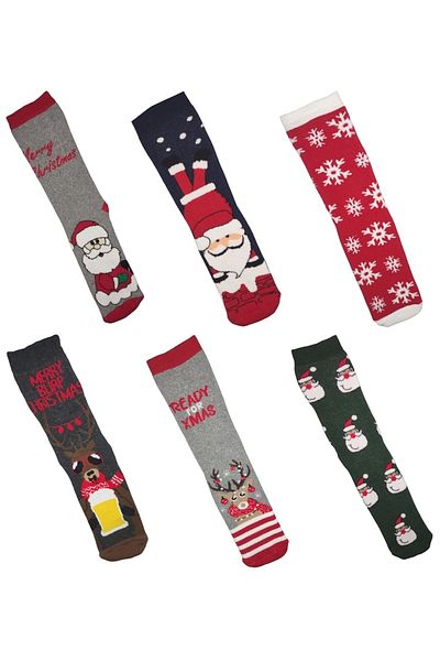 marufshop Унисекс комплект кърпа и чорап с коледна тематика