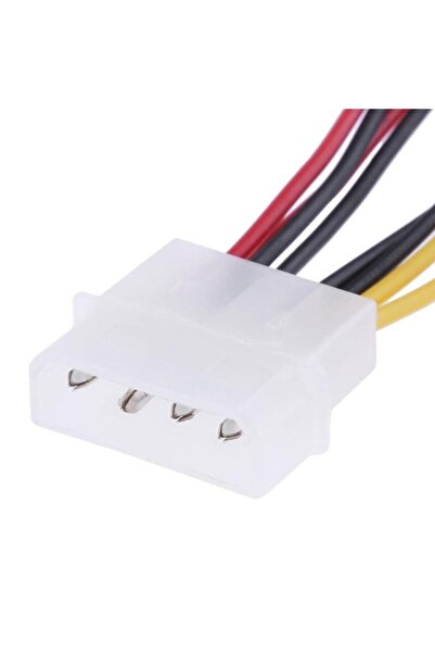 Alfais 4475 Fan Çoklayıcı Kablosu Splitter 4 Pin Switch 3 Pin 3 Port