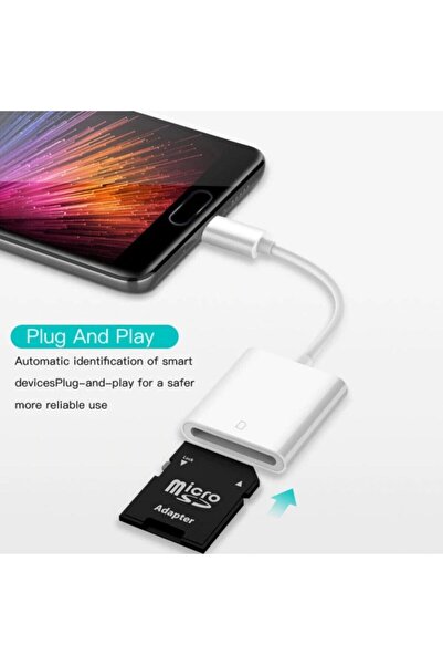 Alfais 4331 Type C Usb 3.1 To Sd Card Reader Kart Okuyucu Sdxc Çevirici Dönüştürücü Adaptör