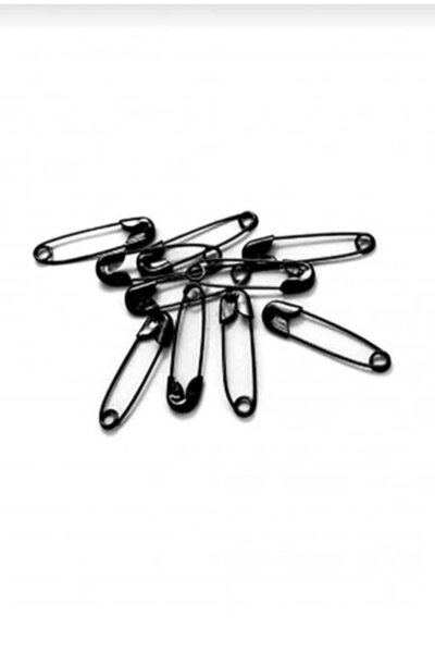 ella'nın çarşısı 50 قطعة من إبر وشاح وشال أسود رقم: 1. طول 2 سم