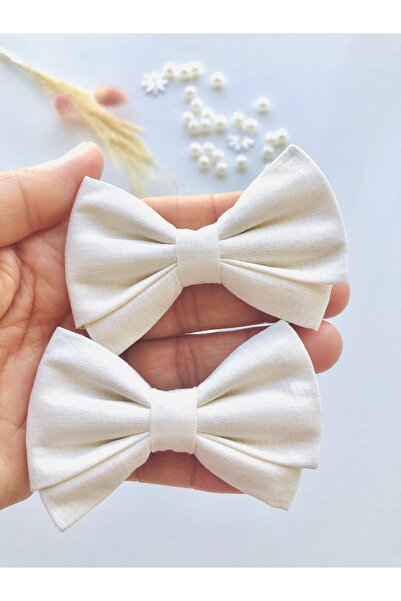 seyranat Set de 2 agrafe de păr pentru fete, fetițe, bebeluși, culoare crem -...