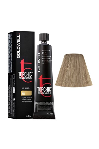 GOLDWELL 9 A Açık Külü Sarı Topchic Saç Boyası 9a Çok Açık Küllü Sarı 60 ml