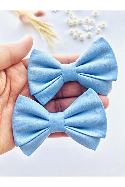 seyranat Висококачествена синя лента за коса с двойна лента за момиченца