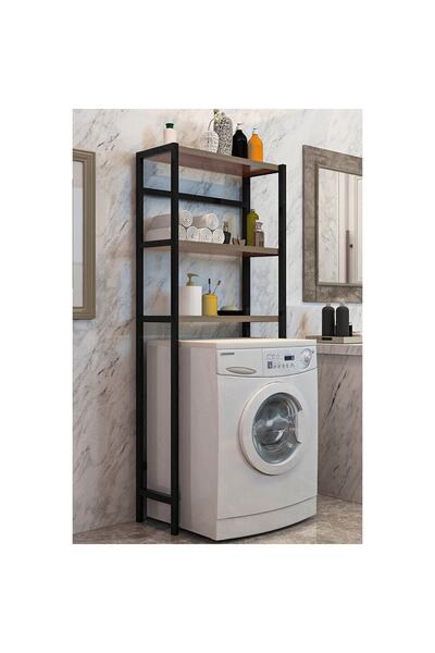 Yelken Çamaşır Makinesi Üstü Düzenleyici Raf Banyo Rafı Makina Üstü Çok Amaçlı Dolap