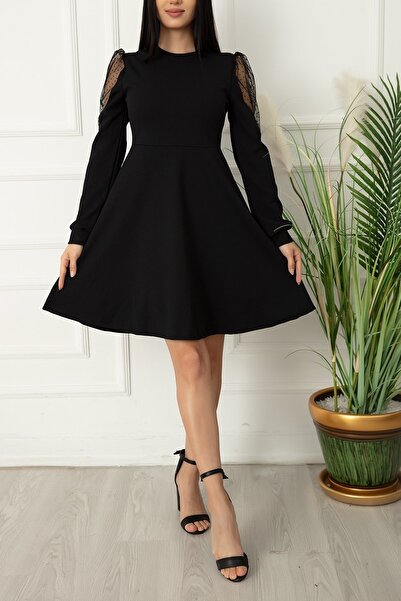 lovebox Гъвкава скаба плат тюл детайл набрана кройка черна вечерна рокля и рокля за дипломиране 027