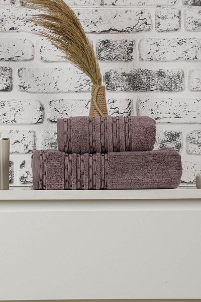 Mira Home Σετ Πετσέτες Μπάνιου 2 τμχ Σετ Πετσέτες Μπάνιου Μαλακό Βαμβάκι Εξαιρετικό
