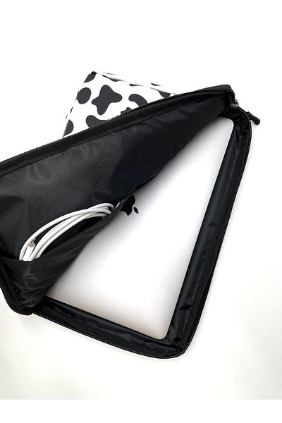 Differ Studio 15-15.6'' Inch Cow Black-white Waterproof Laptop/Macbook/notebook Case/bag
