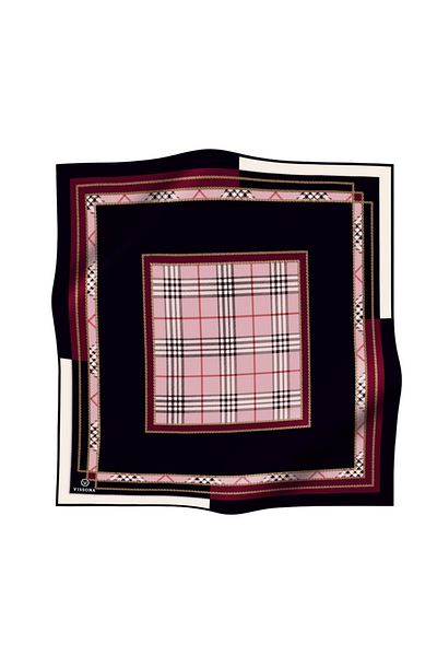 Vissona Γυναικείο κασκόλ Silk Twill - Powder Wine
