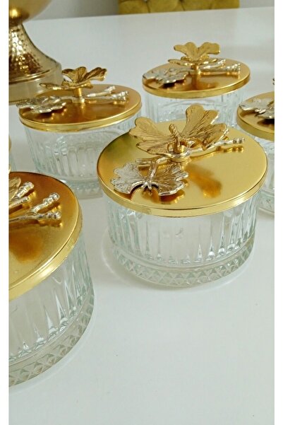 Elzem 6 Li Glass Bowl with Lid - Elysi Glass Cereza Tatlilik Catering