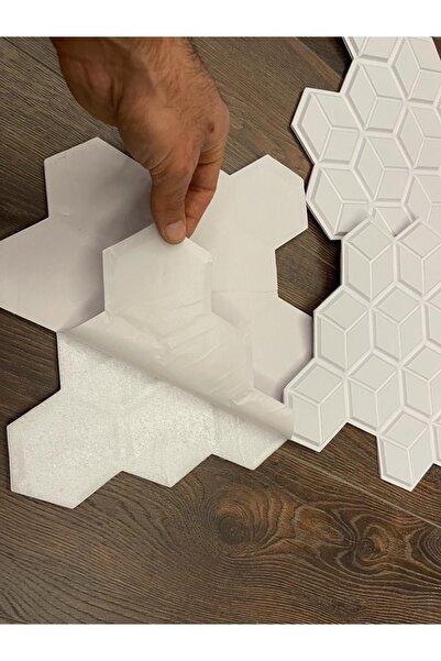 TechnoSmart 1adet 30cmx30cm 3d Kendinden Yapışkanlı Duvar Kağıdı Kaplama Su Geçirmez Mutfak Banyo