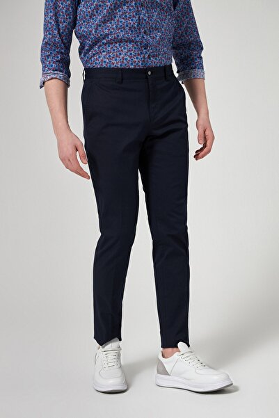 Tween Slim Fit Lacivert Chino Pantolon