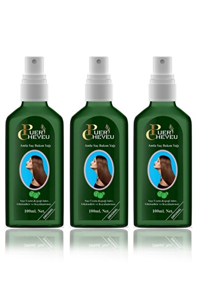 puer cheveu Dabur Amla Saç Bakım Yağı Sprey  100 ml 3 Adet
