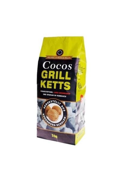 Feuer Flamme Cocos Briket Mangal Kömürü 3 Kg.