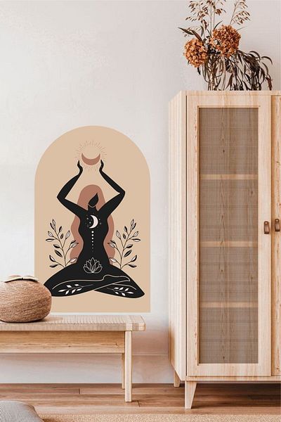 Piksel Grafik Women's Bohemian Wall Sticker