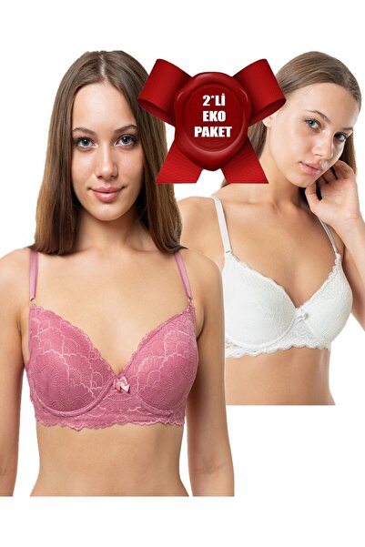 A&K ZÜMRA Sutien cu sârmă pentru femei, căptușit cu cupe moale, din dantelă, ...