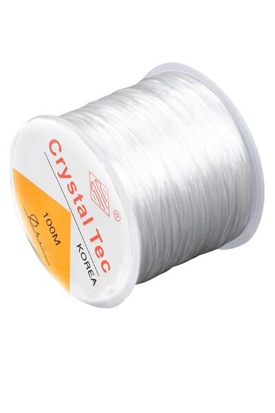 By MO Accessories 100 de metri, transparent, elastic, din cauciuc siliconic, ...