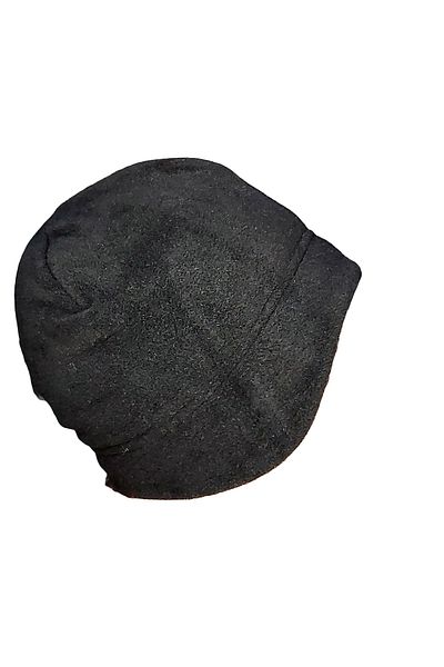 Mrey Double Layer Thick Fleece Eared Beanie Black Winter Thermal Hat Earmuff Beanie Cold Protective Unisex