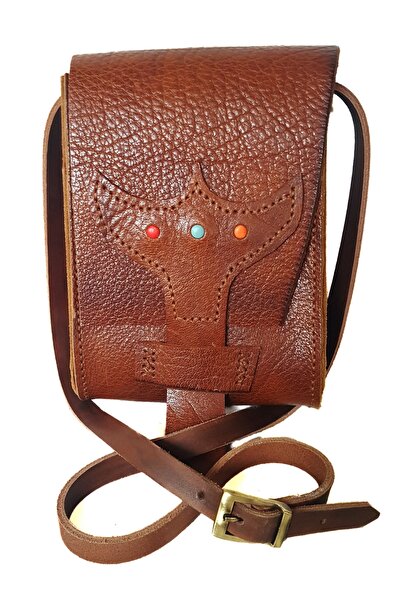 Handmade El Yapımı Hakiki Deri Omuz Çantası