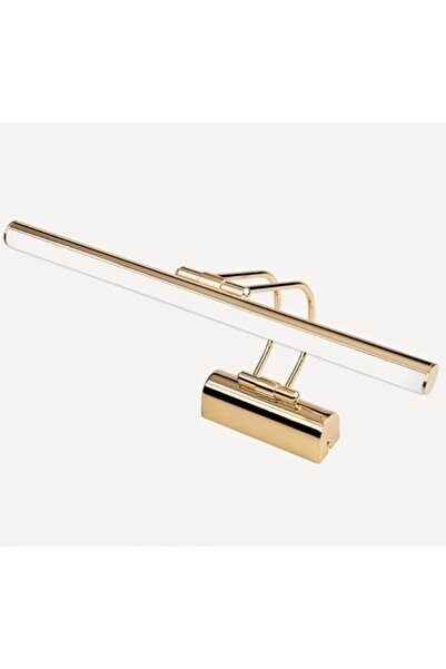 gaziantepavize 50cm Gold Pilli Flüt Aplik Günışığı Banyo Duvar Ayna Tablo Ayd...