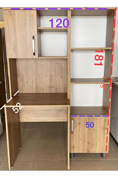 SERHAN MOBİLYA Kitaplıklı Çalışma Masası