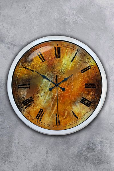 Kasva Concept Gift 40 cm White Metal Antique Wall Clock