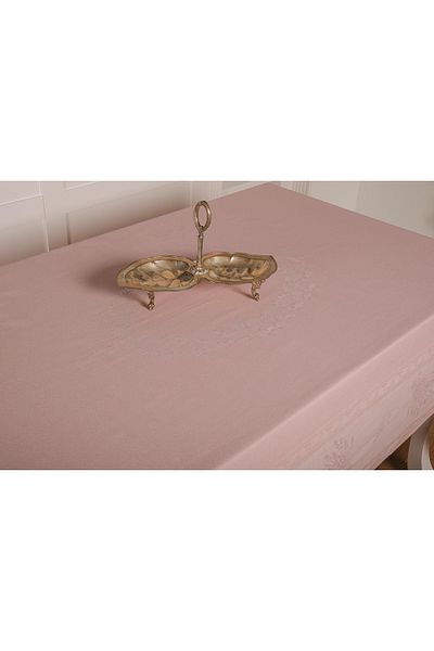 Finezza Demet Lux Jacquard Polycotton Fabric Powder Tablecloth 160x220 Cm - 1063