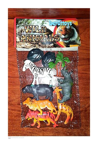 berattoys Oyuncak Hayvanlar Vahşi Hayvan Set Aslan Kaplan Zebra Zürafa 6 Pcs ...