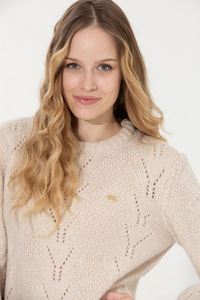 U.S. Polo Assn. Pulover de damă bej