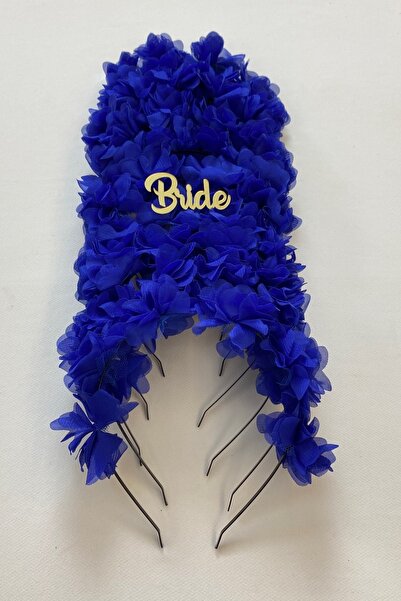 ZEYMERADE تاج وصيفة العروس الأزرق من ساكس (معدني)، ليلة الحناء، حفلة توديع ال...