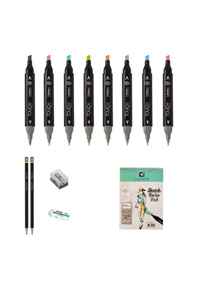 Shinhan Art Touch Twin Marker Pen : Double Ended Marker Pen Drawing Set 1