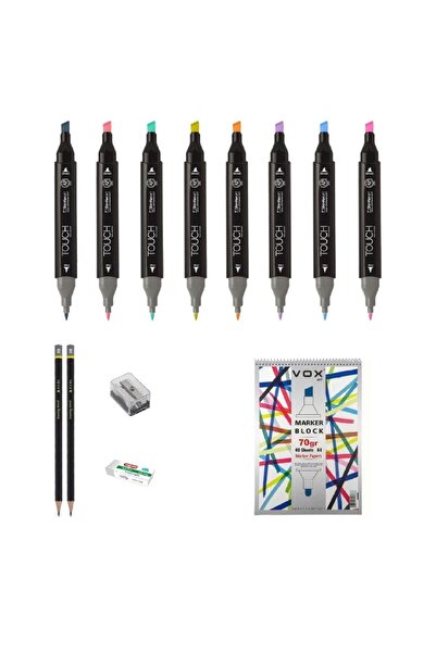 Shinhan Art Touch Twin Marker Pen : Double Ended Marker Pen Drawing Set 2