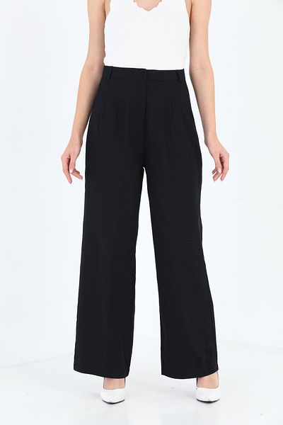 etselements X Modapo Women's High Waist Flared Trousers