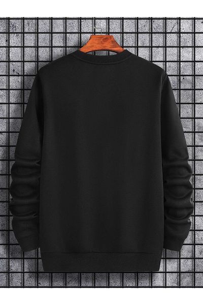 Mythologie Φούτερ με στάμπα Bird Unisex Oversize Μαύρο με λαιμόκοψη