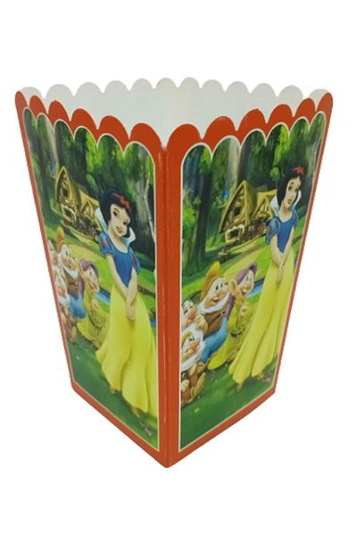 ECE PARTİ Egyptian Box Popcorn Snow White and Seven Dwarfs Themed 8 Pieces