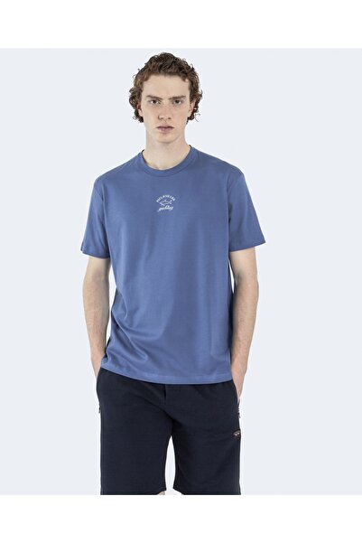 PAUL&SHARK Ανδρικό πλεκτό μπλουζάκι C.w. Βαμβάκι