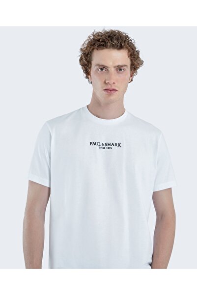 PAUL&SHARK Ανδρικό πλεκτό μπλουζάκι C.w. Βαμβάκι