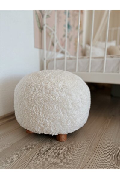 Breda Home Concept Teddy Ahşap Ayaklı Çocuk Bebek Pufu